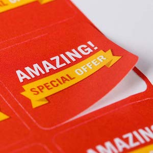 Mirrorkote Sticker Label